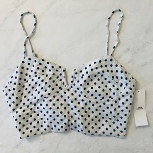 Urban Outfitters UO Polka Dot Crop Top